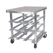 Winholt CR-54M 35"H Mobile Can Rack Storage w/ (54) #10 or (72) #5 Capacity