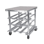Winholt CR-54M 35"H Mobile Can Rack Storage w/ (54) #10 or (72) #5 Capacity