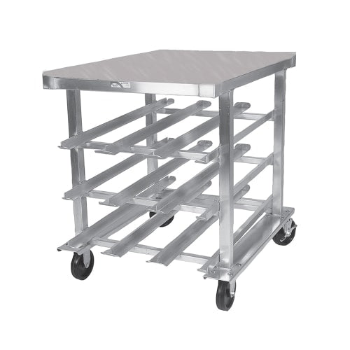 Winholt CR-54M 35"H Mobile Can Rack Storage w/ (54) #10 or (72) #5 Capacity