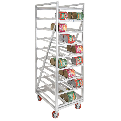 Channel 88"H Mobile Can Rack w/ (162) #10 Capacity, Front Load (CSR-99M)