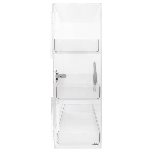 Cal-Mil 1204 Bread Box w/ 3 Bins & Frosted Top, 7 x 12 x 20" High