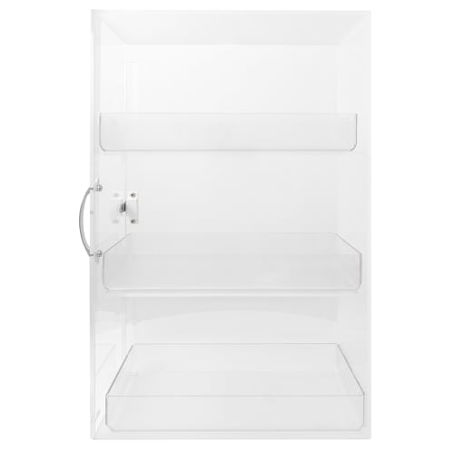 Cal-Mil 1204 Bread Box w/ 3 Bins & Frosted Top, 7 x 12 x 20" High