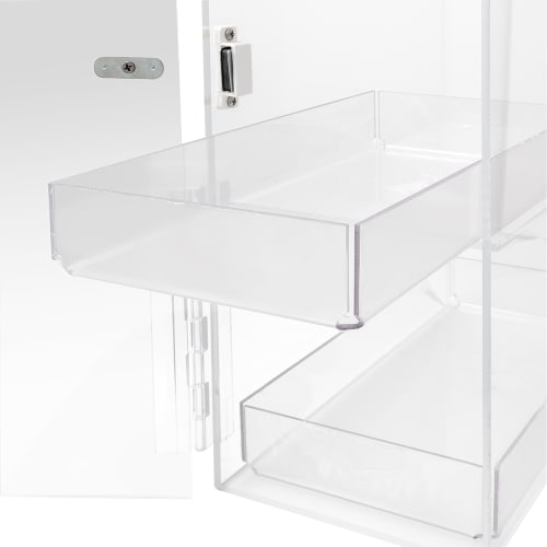 Cal-Mil 1204 Bread Box w/ 3 Bins & Frosted Top, 7 x 12 x 20" High