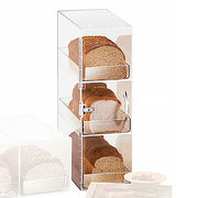 Cal-Mil 1204 Bread Box w/ 3 Bins & Frosted Top, 7 x 12 x 20" High