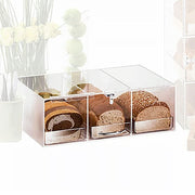 Cal-Mil 1204 Bread Box w/ 3 Bins & Frosted Top, 7 x 12 x 20" High