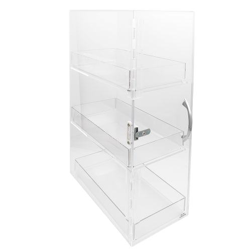 Cal-Mil 1204 Bread Box w/ 3 Bins & Frosted Top, 7 x 12 x 20" High