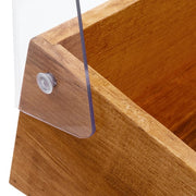 Cal-Mil 1332-12-99 Pastry Display Bin w/ Hinged Lid - 20" x 11", Wood