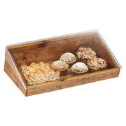Cal-Mil 1332-12-99 Pastry Display Bin w/ Hinged Lid - 20" x 11", Wood