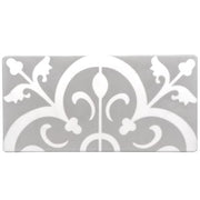 Cal-Mil 3731-86 Serving Tile - 12" x 6", Melamine, White/Gray