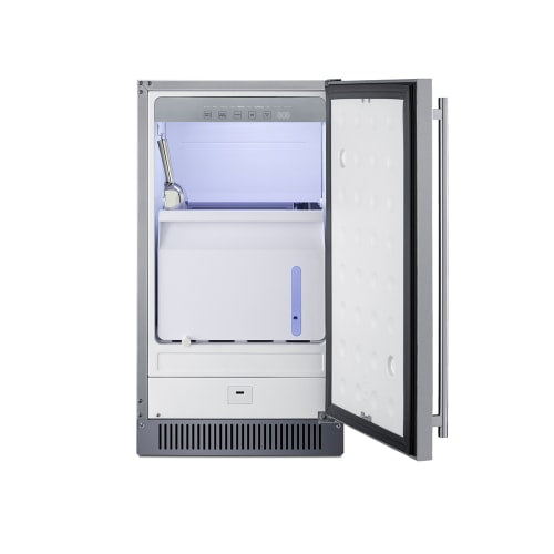 Summit BIM182ADA 18"W Full Cube Undercounter Ice Machine - 60 lbs/day, Air Cooled, ADA