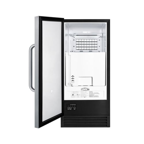 Summit BIM44G 14 1/2"W Full Cube Undercounter Ice Machine - 50 lbs/day, Air Cooled, Pump Drain, 115v