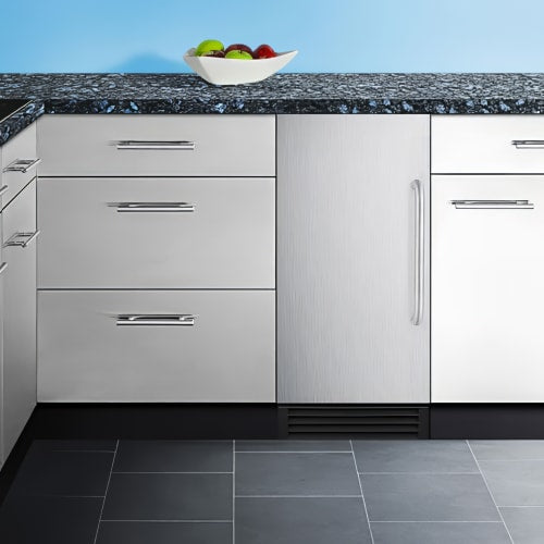 Summit BIM44G 14 1/2"W Full Cube Undercounter Ice Machine - 50 lbs/day, Air Cooled, Pump Drain, 115v