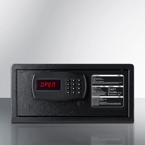 Summit HSF10B 1.03 cu ft Hotel Safe w/ Keypad Lock - Steel, Black