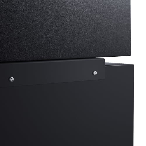 Summit MBSAFEB 1.6 cu ft Minibar Refrigerator & Safe w/ Solid Door - Black, 115v