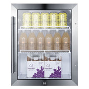 Summit SCR314L 19" Countertop Refrigerator w/ Front Access - Swing Door, Black, 115v