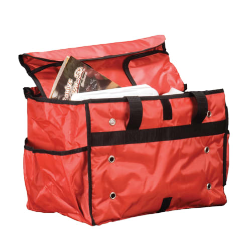 American Metalcraft PBSB1512 Food Delivery Bag - 15" x 9" x 12", Nylon, Red