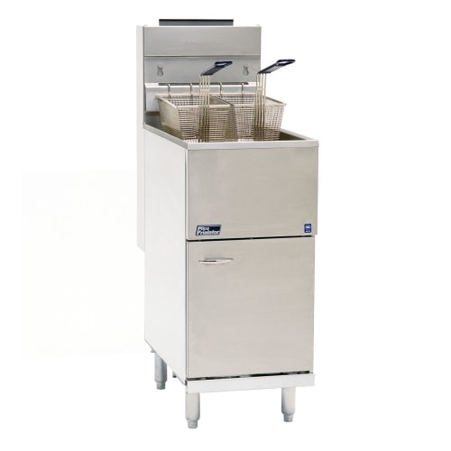Pitco 35C+S Gas Fryer - (1) 40 lb Vat, Floor Model, Liquid Propane