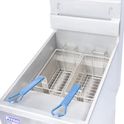 Pitco 40D Gas Fryer - (1) 45 lb Vat, Floor Model, Natural Gas