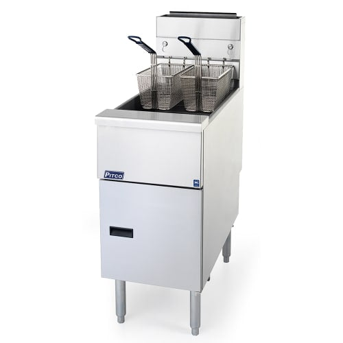 Pitco SG14RS Gas Fryer - (1) 50 lb Vat, Floor Model, Natural Gas