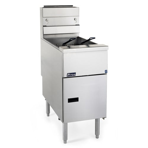 Pitco SG14-S Gas Fryer - (1) 50 lb Vat, Floor Model, Natural Gas