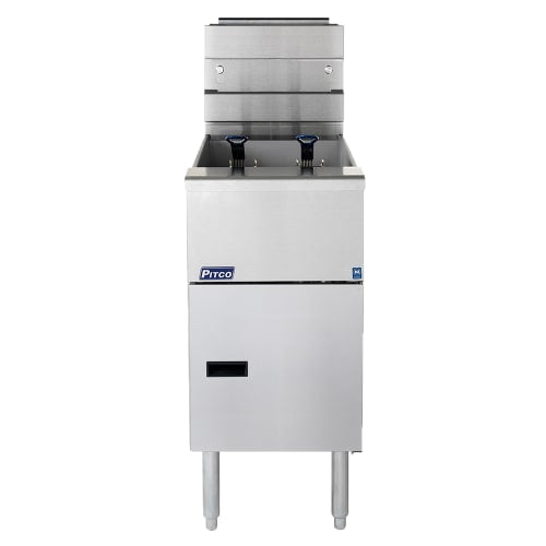 Pitco SG14-S Gas Fryer - (1) 50 lb Vat, Floor Model, Natural Gas