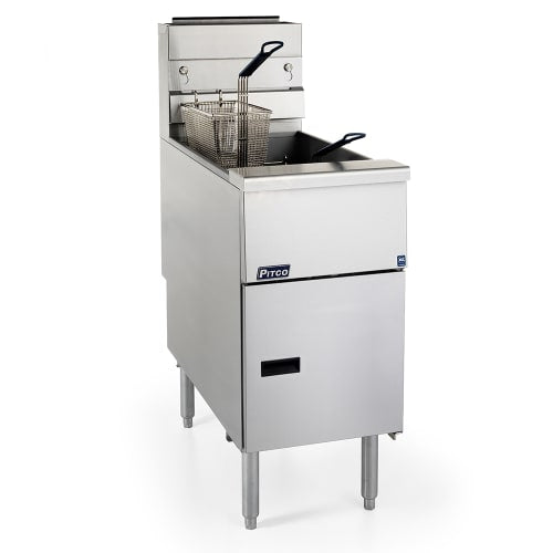 Pitco VF-35S Gas Fryer - (1) 35 lb Vat, Floor Model, Liquid Propane