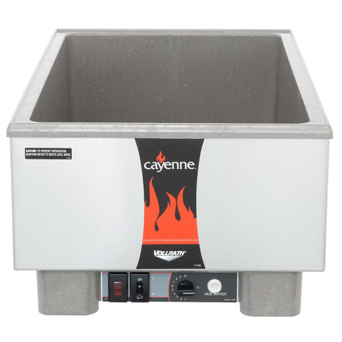 Vollrath 72020 Countertop Food Warmer - Wet w/ (1) Full Size Pan Wells, 120v