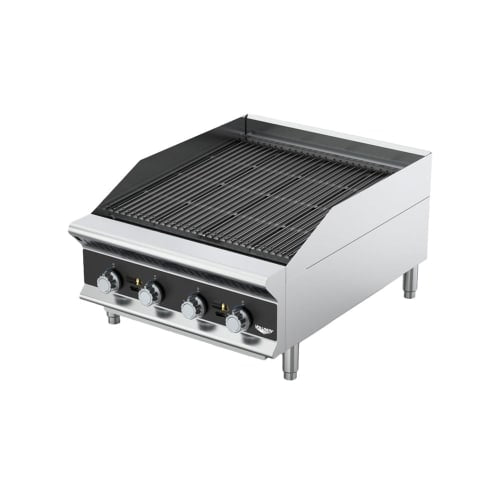 Vollrath CBGHD-24 24" Heavy-Duty Gas Charbroiler w/ Reversible Grill Plates - Stainless Steel, Convertible