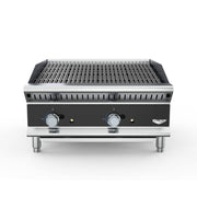 Vollrath CBGHD-24 24" Heavy-Duty Gas Charbroiler w/ Reversible Grill Plates - Stainless Steel, Convertible