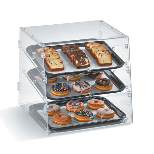 Vollrath KDC1418-4R-06 Slant-Front Countertop Pastry Display Case - (4)14x18" Trays
