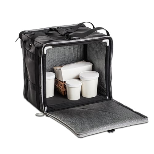 Vollrath VDBBM300 Food Delivery Backpack Bag - 16"W x 13"D x 16"H, Nylon, Black