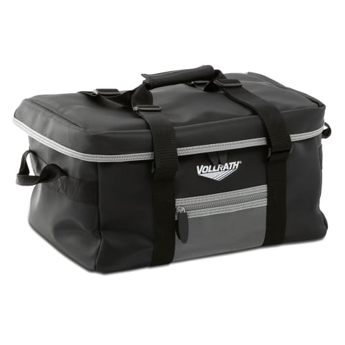 Vollrath VDBM500 Catering Bag w/ Vinyl Liner - 17" x 13" x 9", Black