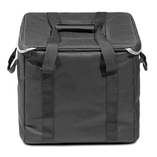 Vollrath VMDB100 Insulated Milk/Meal Delivery Bag w/ Carrying Straps - 15 1/2"W x 15 1/2"D x 14"H, Black