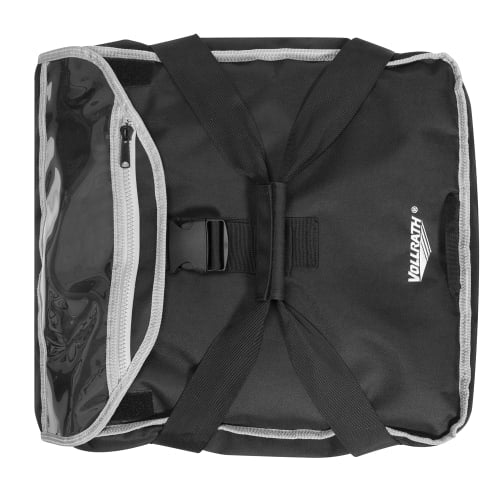 Vollrath VPB116 Pizza Delivery Bag w/ Carrying Straps - 17 1/2"W x 17 1/2"D x 9"H, Black