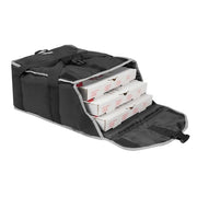 Vollrath VPB116 Pizza Delivery Bag w/ Carrying Straps - 17 1/2"W x 17 1/2"D x 9"H, Black