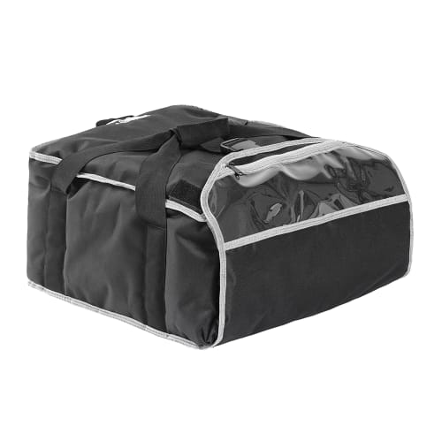 Vollrath VPB118 Pizza Delivery Bag w/ Carrying Straps - 19"W x 19"D x 9"H, Black