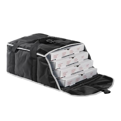 Vollrath VPB118 Pizza Delivery Bag w/ Carrying Straps - 19"W x 19"D x 9"H, Black