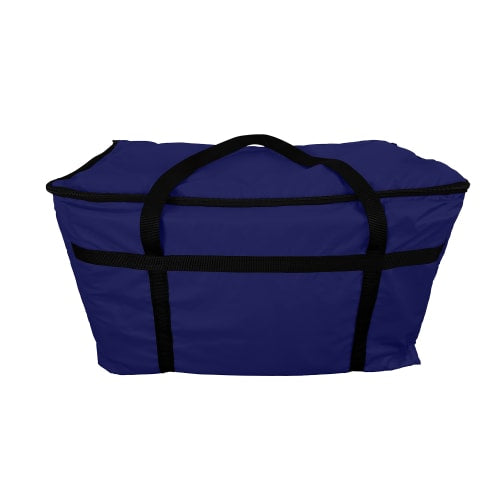 Intedge Insulated Food Carrier - 20" x 12" x 12", Vinyl, Navy (IFC-1)