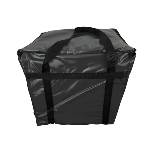 Intedge Insulated Food Carrier - 11" x 13" x 12", Vinyl, Black (IFC-2)