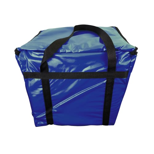 Intedge Insulated Food Carrier - 11" x 13" x 12", Vinyl, Navy (IFC-2)
