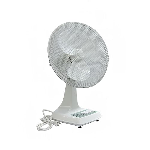 TPI ODF-12 12" Oscillating Office Fan w/ 3 Speeds - 40"H Stand, White, 120v