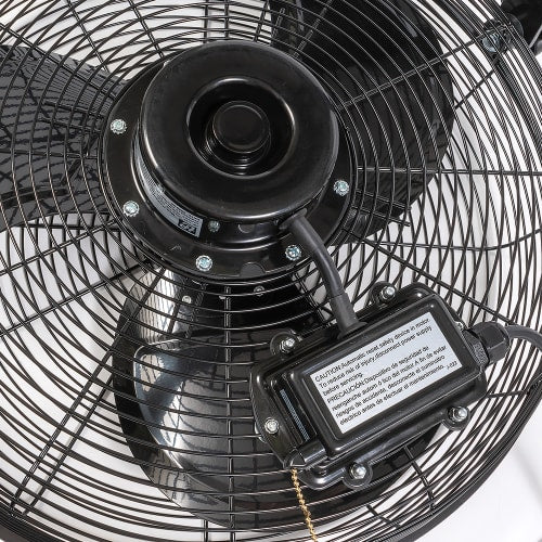 TPI U18TE-HD 18" Heavy Duty Utility Fan w/ 3 Speeds - Black, 120v