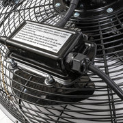 TPI U18TE-HD 18" Heavy Duty Utility Fan w/ 3 Speeds - Black, 120v