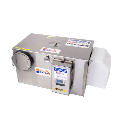 Grease Guardian GGX25 Automatic Grease Trap w/ 25 GPM Capacity, Stainless Steel, Size #50