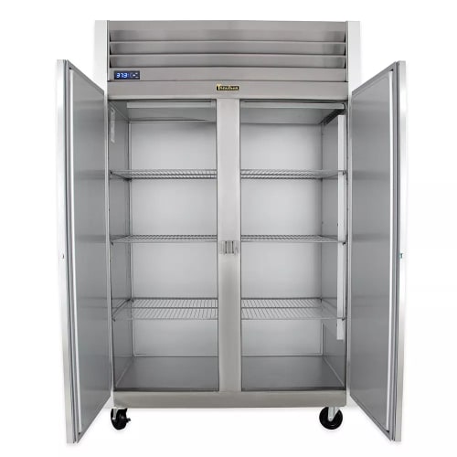 Traulsen G20010 52 1/10" Two Section Reach In Refrigerator, (2) Left/Right Hinge Solid Doors, 115v