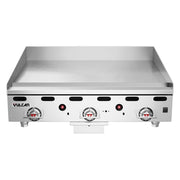 Vulcan MSA36 36" Gas Griddle w/ Thermostatic Controls - 1" Steel Plate, Natural Gas