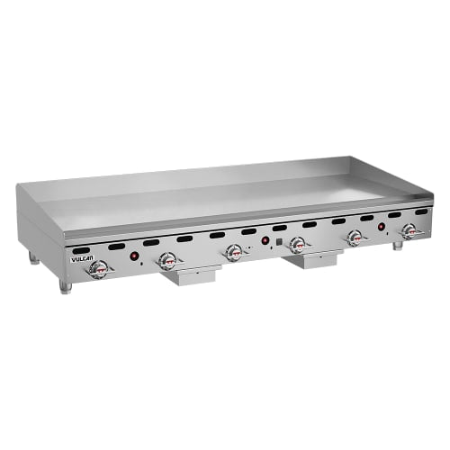 Vulcan MSA72 72" Gas Griddle w/ Thermostatic Controls - 1" Steel Plate, Natural Gas