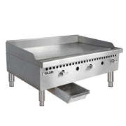 Vulcan VCRG36-M 36" Gas Griddle w/ Manual Controls - 1" Steel Plate, Convertible