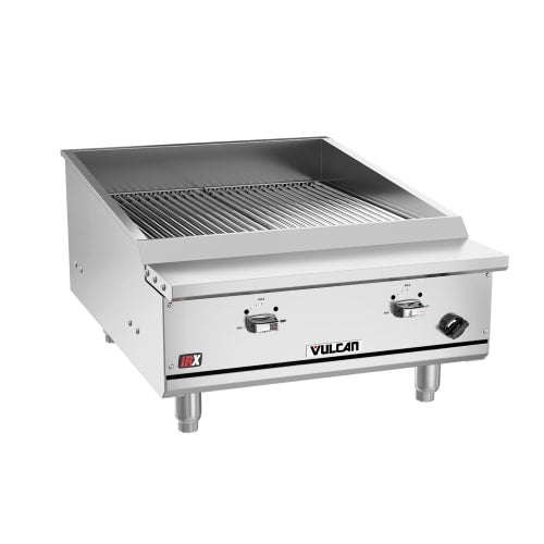 Vulcan VTEC25 25 1/2" Countertop Charbroiler w/ Conversion Burner, Liquid Propane