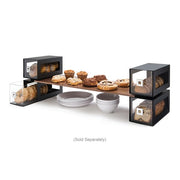 Rosseto 2 Drawer Countertop Bakery Display Case, Acrylic/Stainless, Black (BD101)